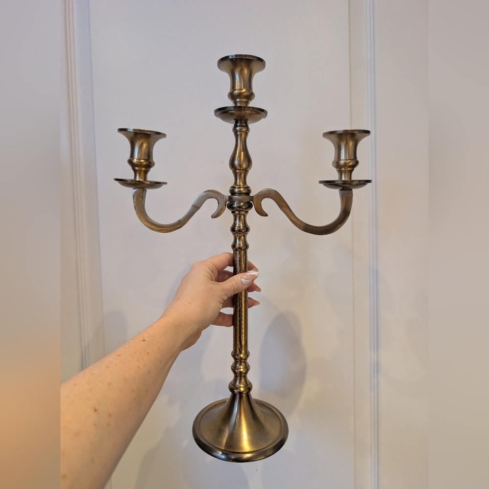 Vintage Large Brass Candelabra